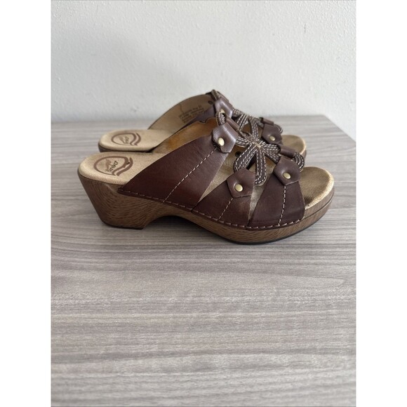 Dansko Serena Flower Cut Out Leather Sandal Size EU 37 - Picture 1 of 11